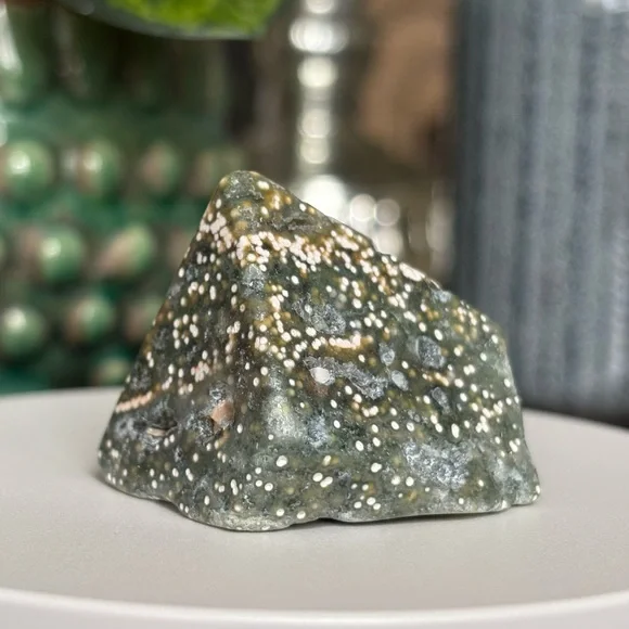 (Orbicular) Ocean Jasper Crystal Freeform OBJ - Picture 4 of 17